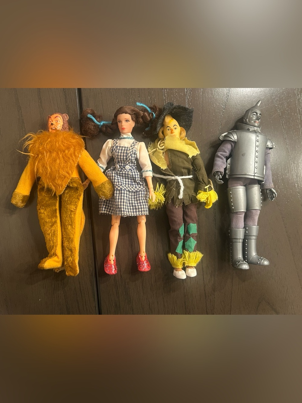 4 piece vintage WIZARD OF OZ figures